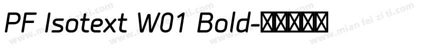 PF Isotext W01 Bold字体转换